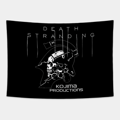 Death Stranding Logo Text And Kojima Tapestry Official Death Stranding Merch