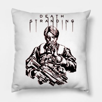 Death Stranding Cliff Unger Throw Pillow Official Death Stranding Merch