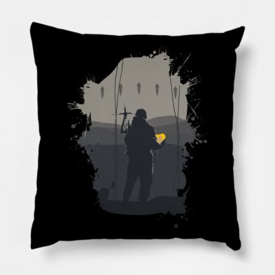 Tomorrow Is In Your Hand V2 Throw Pillow Official Death Stranding Merch