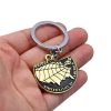 Game Death Stranding Keychain Alloy Gold Color Map Key Ring Rape Chain Pendant Men Car Women 3 - Death Stranding Store