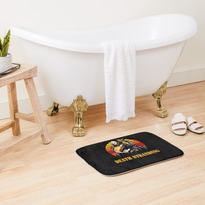 Retro Death Art Stranding Game For Fans Bath Mat Official Death Stranding Merch