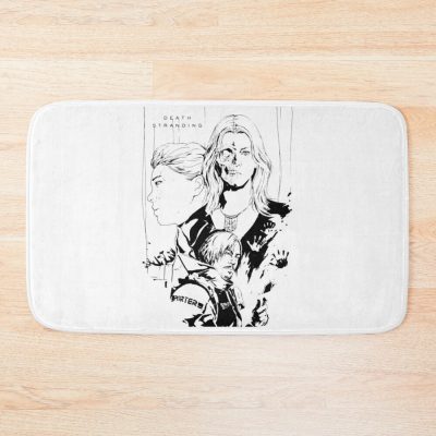 Three Members Death Art Stranding Game For Fans Bath Mat Official Death Stranding Merch