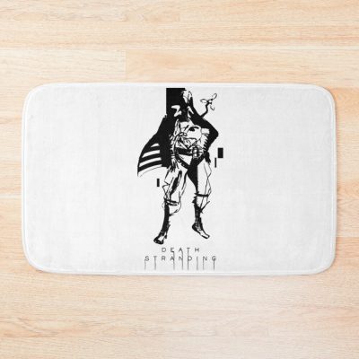 Happy Man Death Art Stranding Game For Fans Bath Mat Official Death Stranding Merch