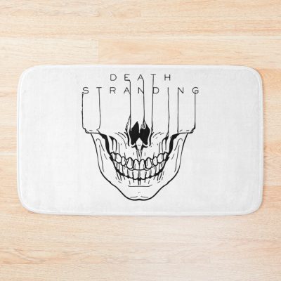 Skull Death Art Stranding Game For Fans Bath Mat Official Death Stranding Merch