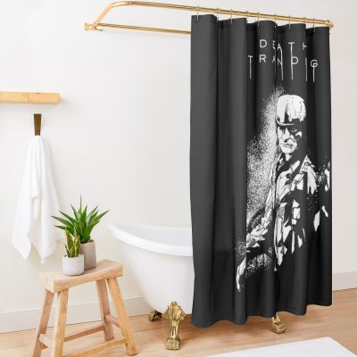 Sam Death Art Stranding Game For Fans Shower Curtain Official Death Stranding Merch