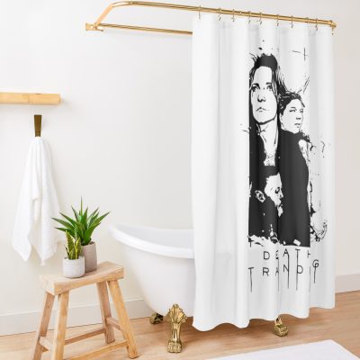 Friends Death Art Stranding Game For Fans Shower Curtain Official Death Stranding Merch