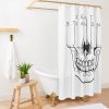 Skull Death Art Stranding Game For Fans Shower Curtain Official Death Stranding Merch