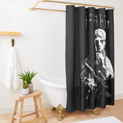 Cool Death Art Stranding Game For Fans Shower Curtain Official Death Stranding Merch