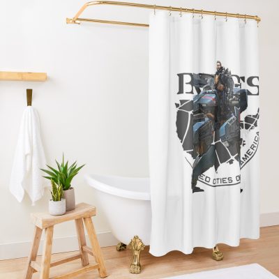 Death Stranding - Deliverrex Shower Curtain Official Death Stranding Merch