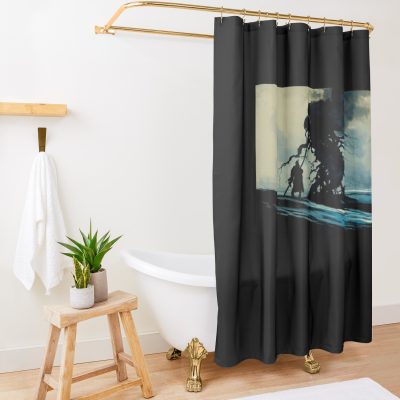 Art Inspired By Death Stranding Shower Curtain Official Death Stranding Merch