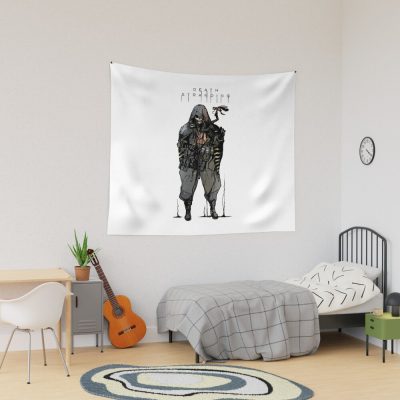 Death-Man Death Art Stranding Game For Fans Tapestry Official Death Stranding Merch