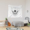 Skull Death Art Stranding Game For Fans Tapestry Official Death Stranding Merch