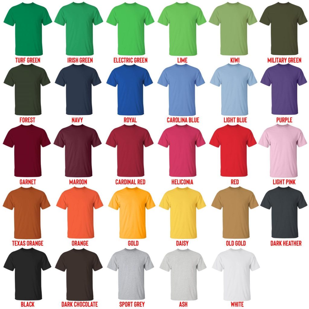 t shirt color chart - Death Stranding Store